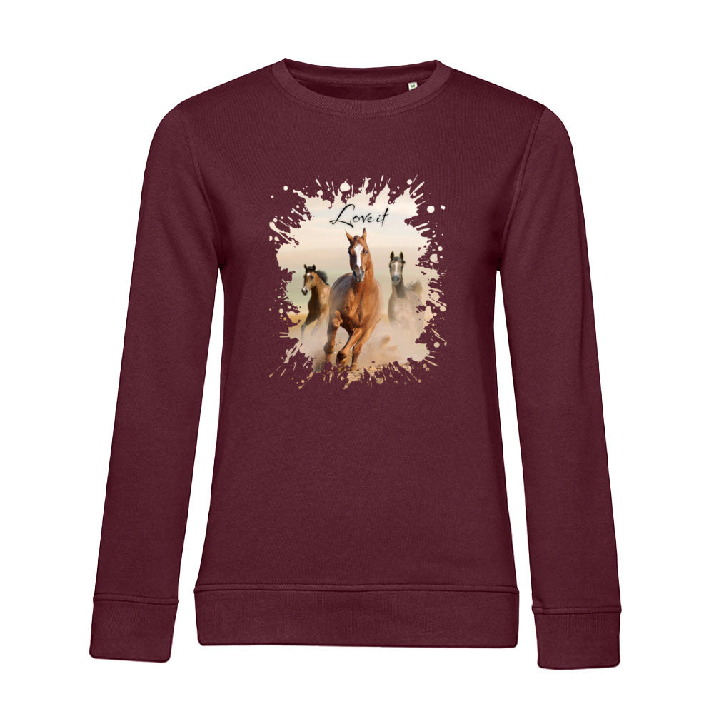 Pferdepower – Bio-Sweatshirt für Damen