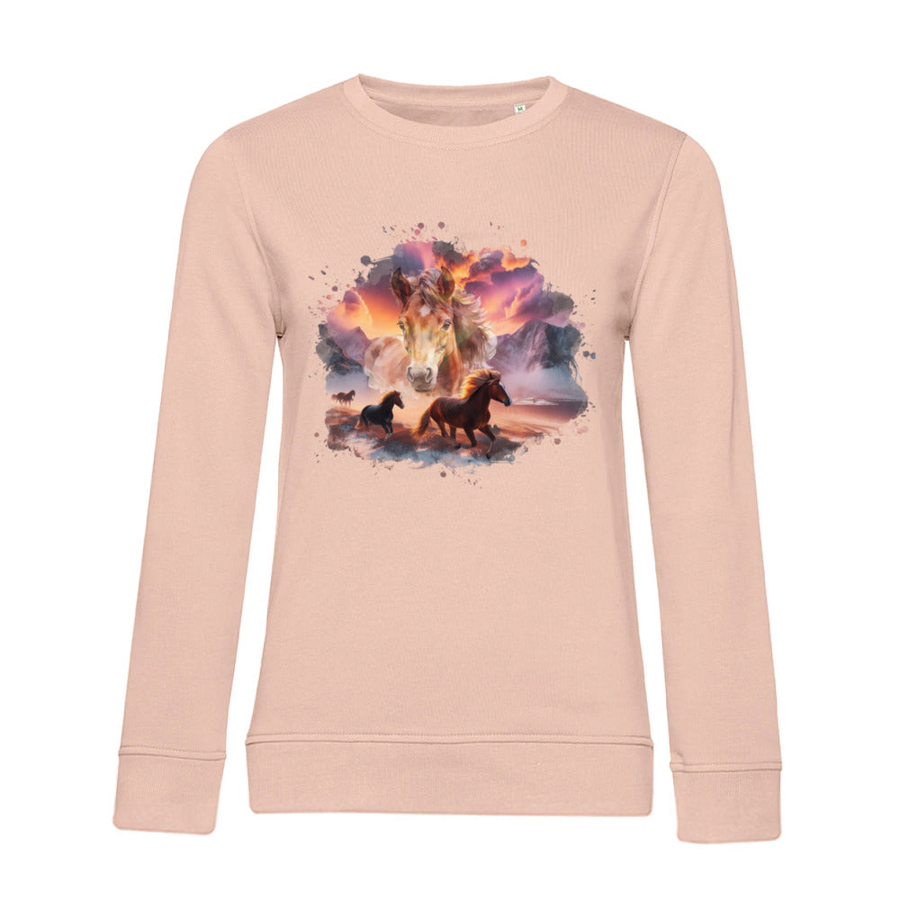 Magie der Pferde - Bio-Sweatshirt für Damen