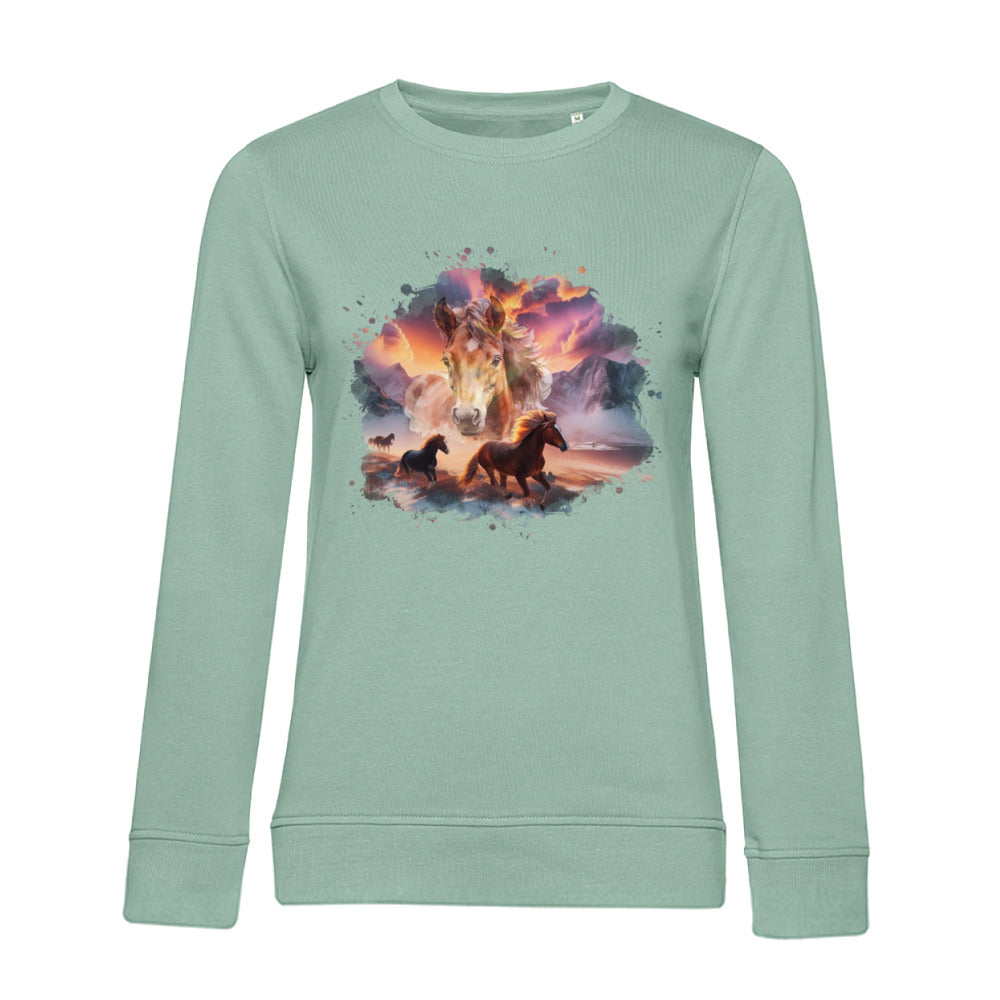Magie der Pferde - Bio-Sweatshirt für Damen
