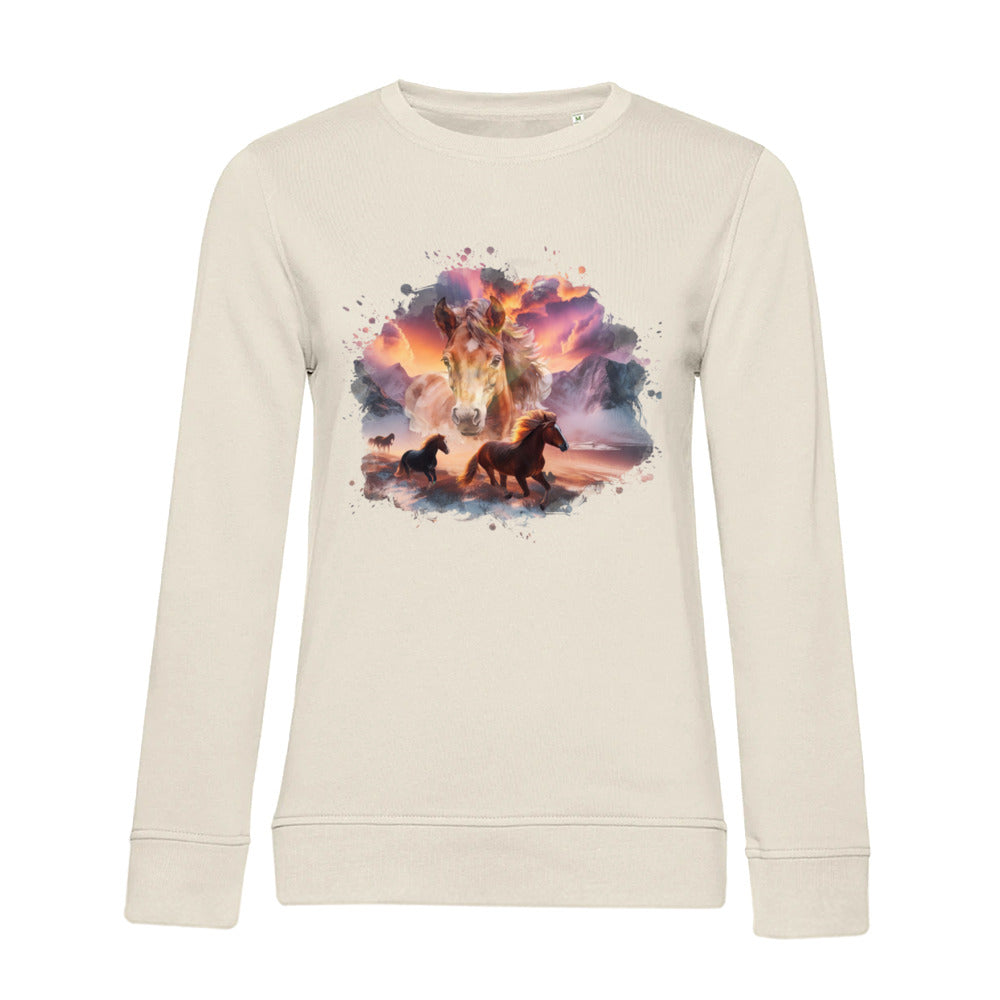 Magie der Pferde - Bio-Sweatshirt für Damen