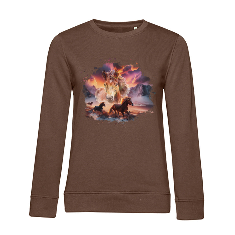 Magie der Pferde - Bio-Sweatshirt für Damen