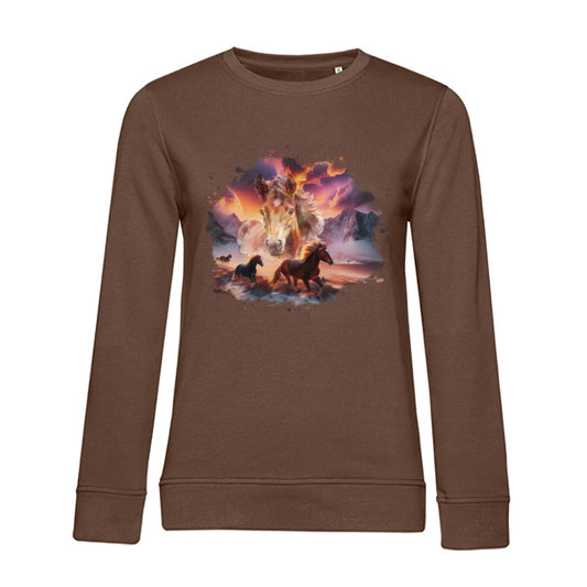 Magie der Pferde - Bio-Sweatshirt für Damen