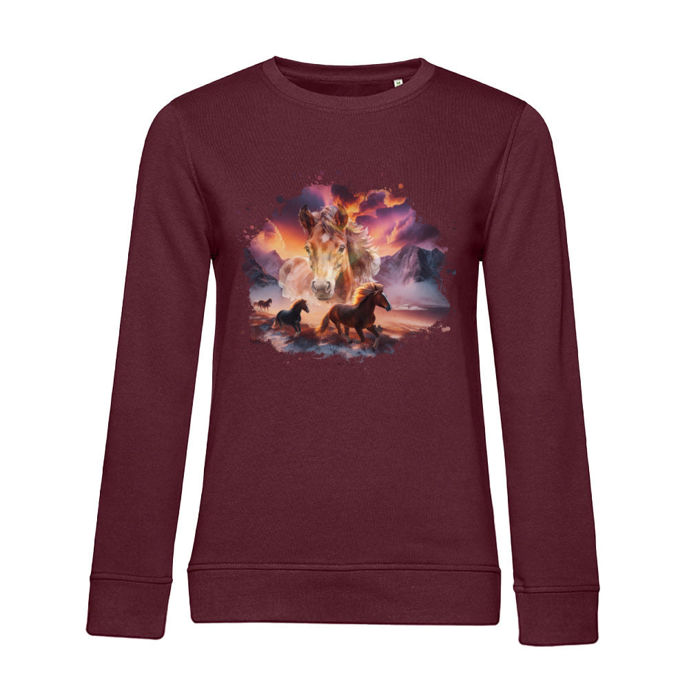 Magie der Pferde - Bio-Sweatshirt für Damen