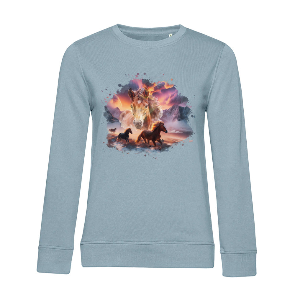 Magie der Pferde - Bio-Sweatshirt für Damen