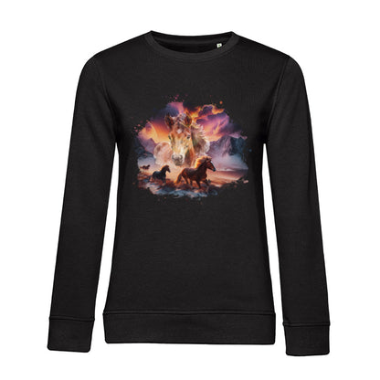 Magie der Pferde - Bio-Sweatshirt für Damen