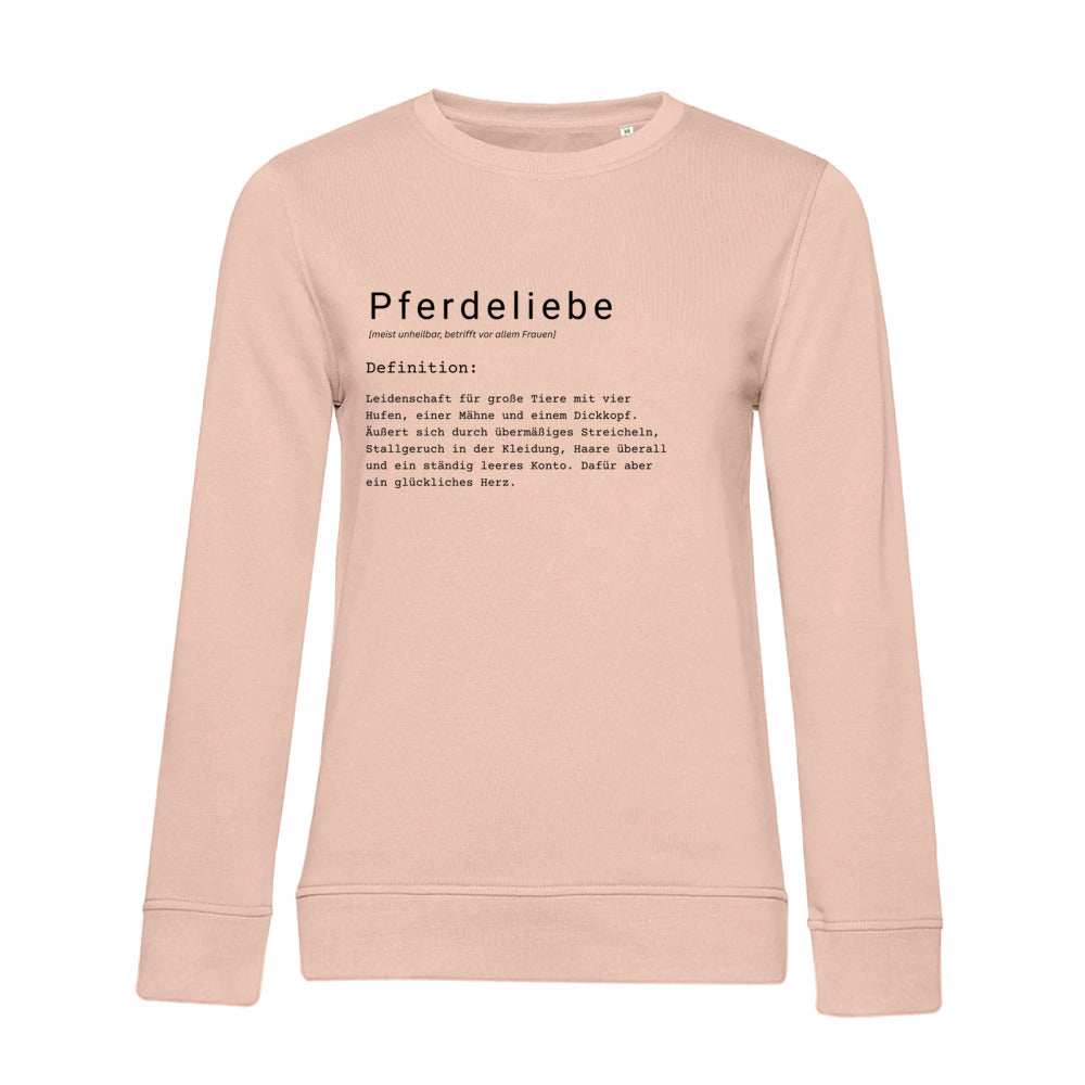 Pferdeliebe - Bio-Sweatshirt für Damen