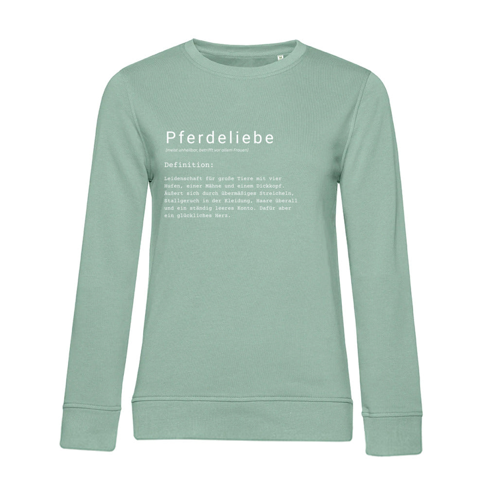 Pferdeliebe - Bio-Sweatshirt für Damen