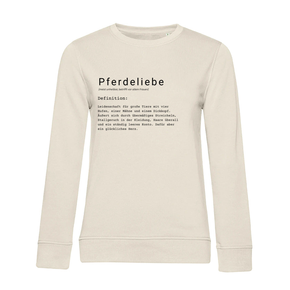 Pferdeliebe - Bio-Sweatshirt für Damen