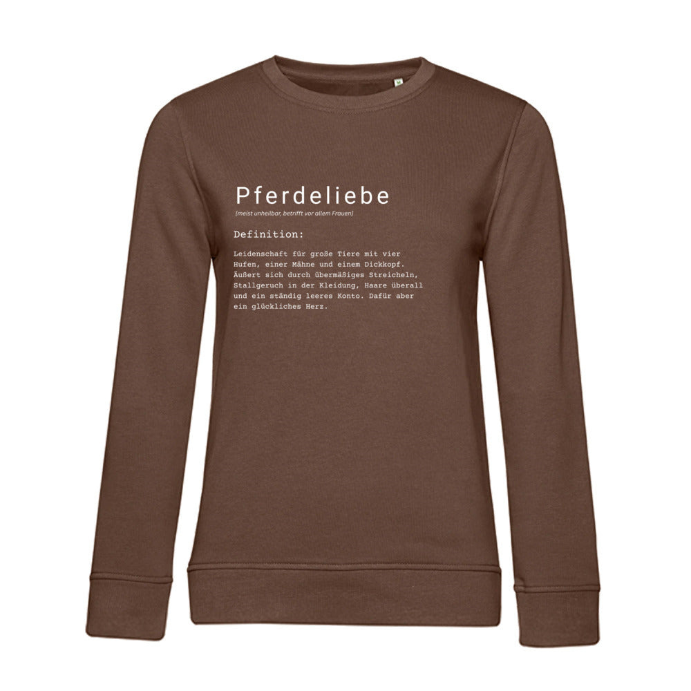 Pferdeliebe - Bio-Sweatshirt für Damen