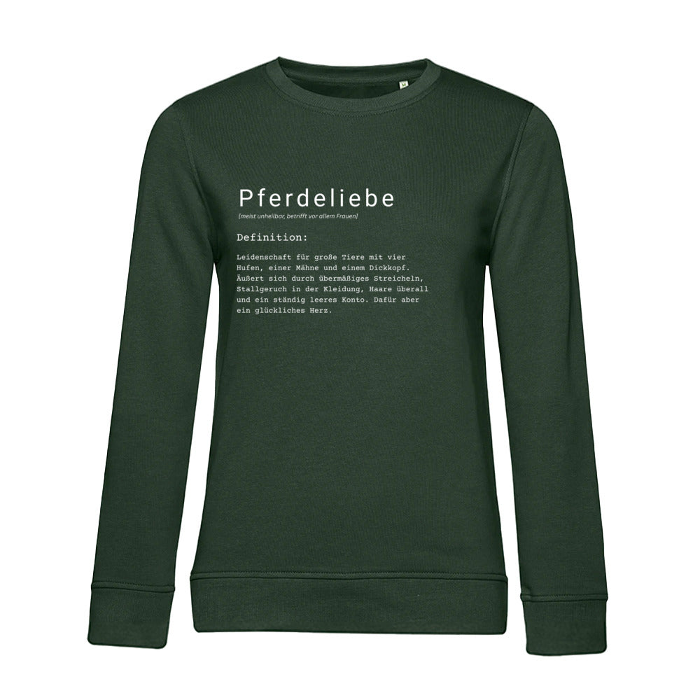 Pferdeliebe - Bio-Sweatshirt für Damen