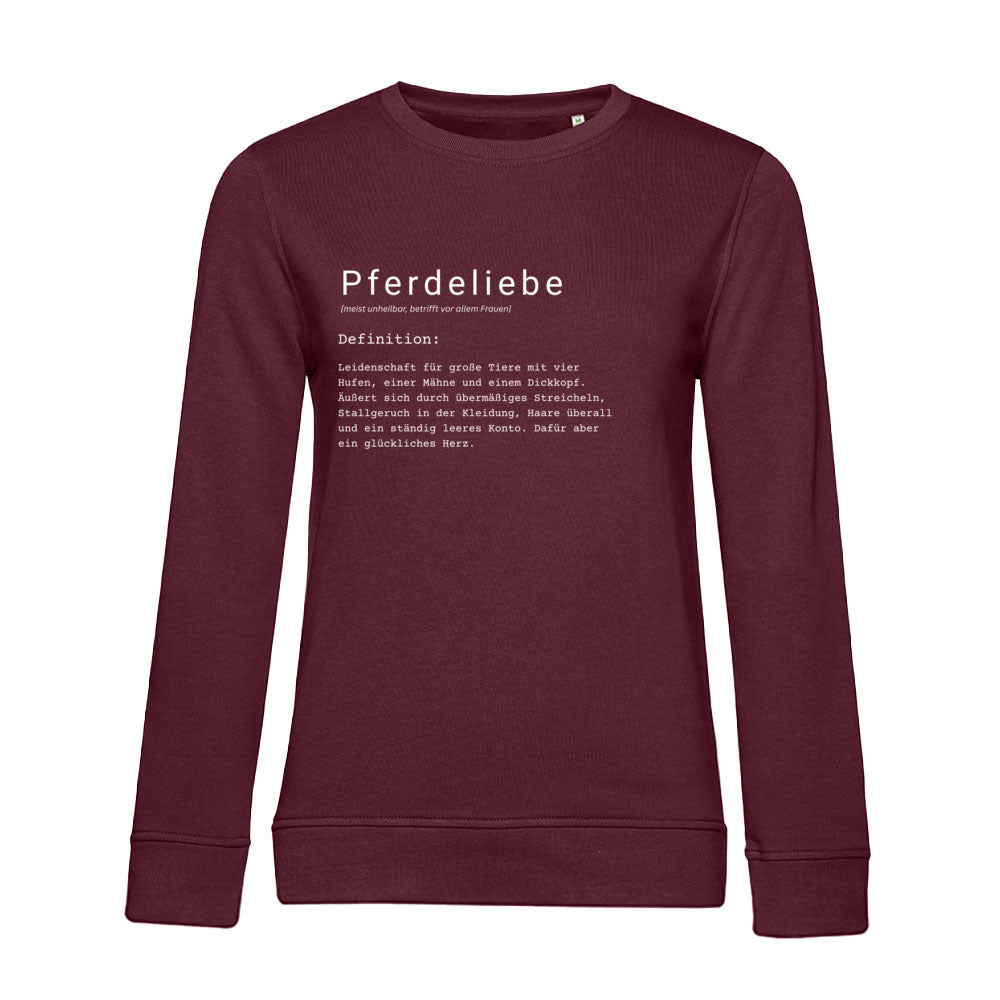 Pferdeliebe - Bio-Sweatshirt für Damen