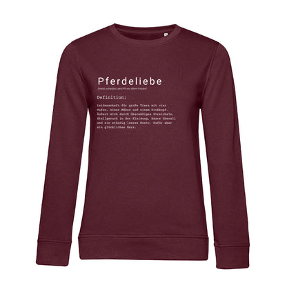 Pferdeliebe - Bio-Sweatshirt für Damen