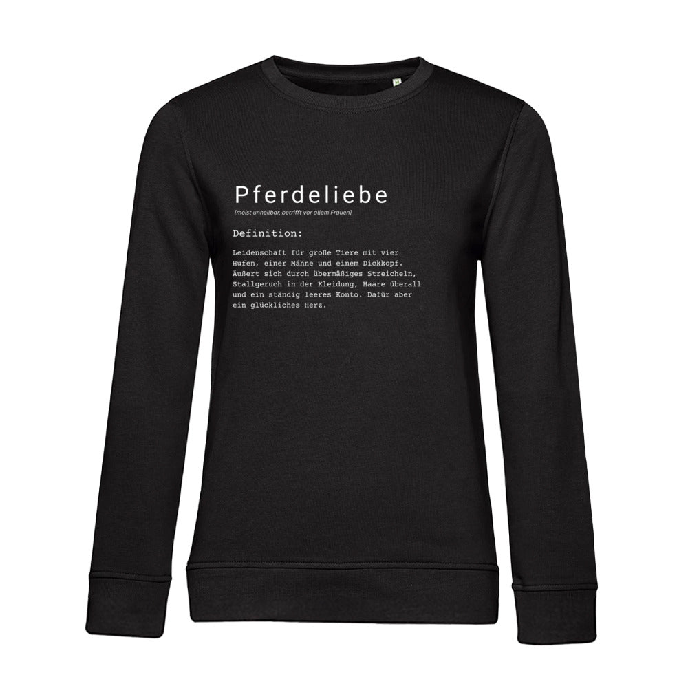 Pferdeliebe - Bio-Sweatshirt für Damen