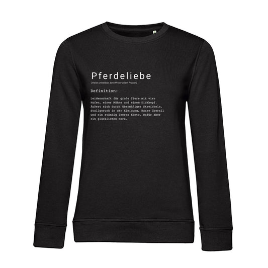 Pferdeliebe - Bio-Sweatshirt für Damen