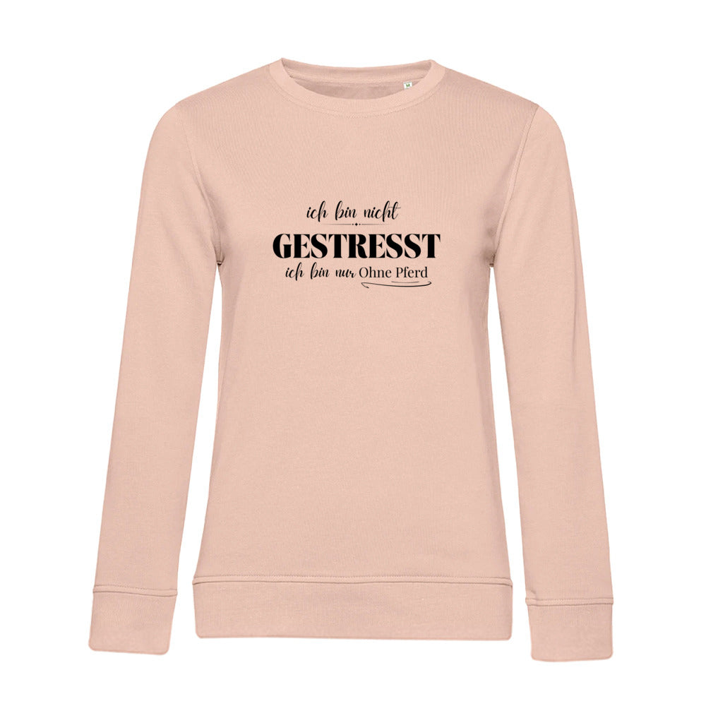 Ohne Pferd - Bio-Sweatshirt für Damen