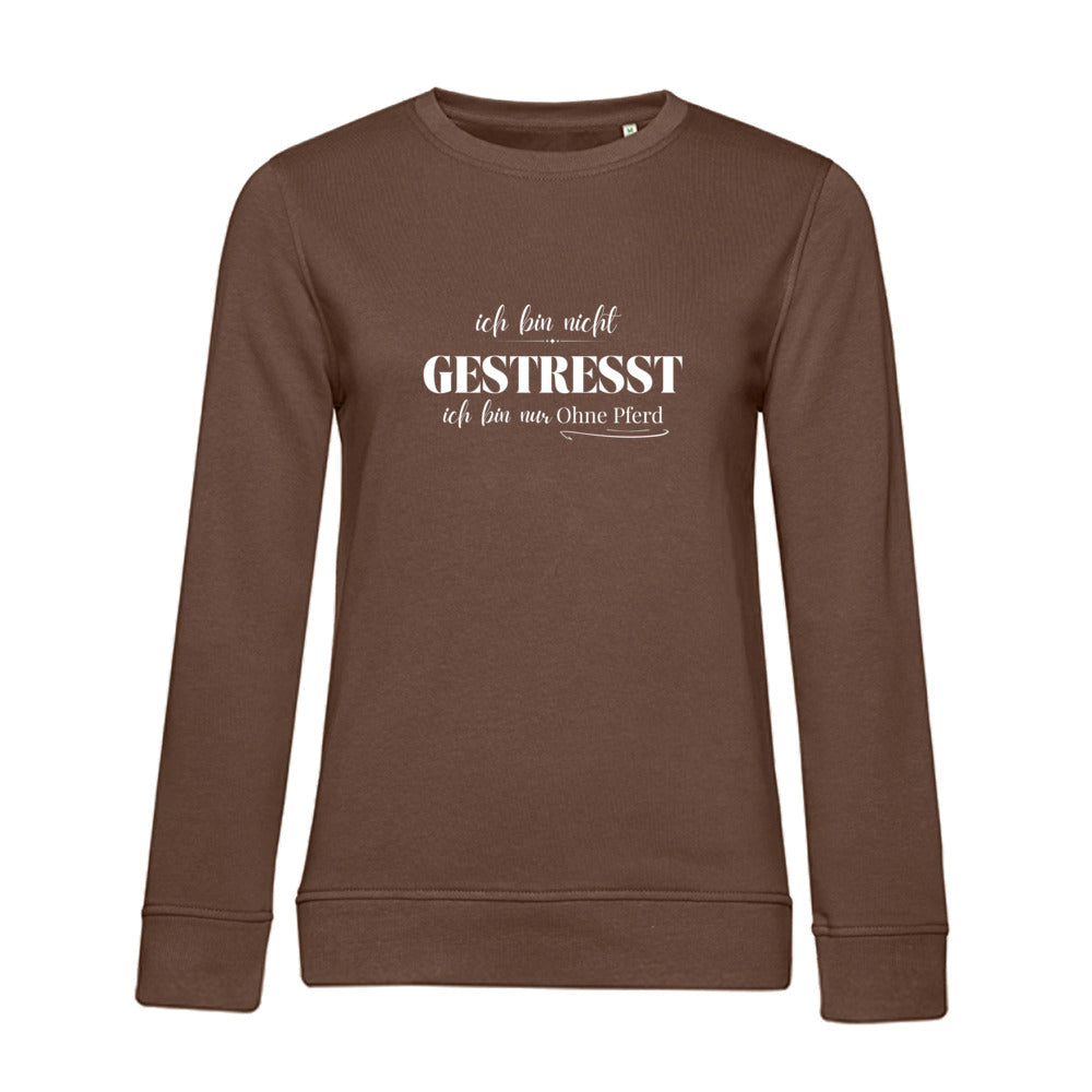 Ohne Pferd - Bio-Sweatshirt für Damen