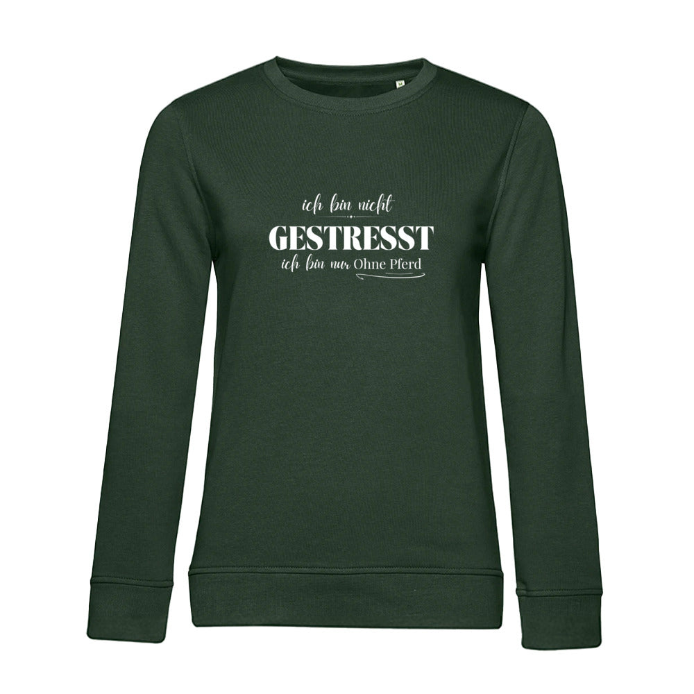 Ohne Pferd - Bio-Sweatshirt für Damen