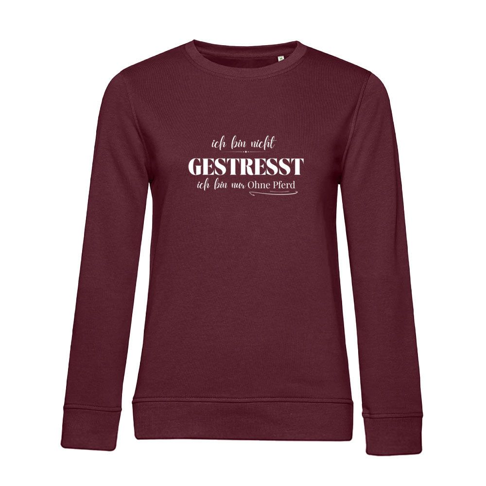 Ohne Pferd - Bio-Sweatshirt für Damen