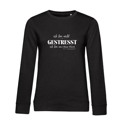 Ohne Pferd - Bio-Sweatshirt für Damen