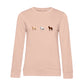 Pferde Trio – Bio-Sweatshirt für Damen