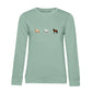 Pferde Trio – Bio-Sweatshirt für Damen