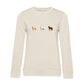 Pferde Trio – Bio-Sweatshirt für Damen