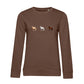 Pferde Trio – Bio-Sweatshirt für Damen