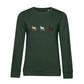 Pferde Trio – Bio-Sweatshirt für Damen