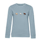 Pferde Trio – Bio-Sweatshirt für Damen