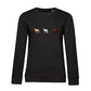 Pferde Trio – Bio-Sweatshirt für Damen