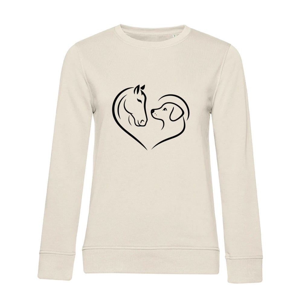 Herzensfreunde - Bio-Sweatshirt für Damen