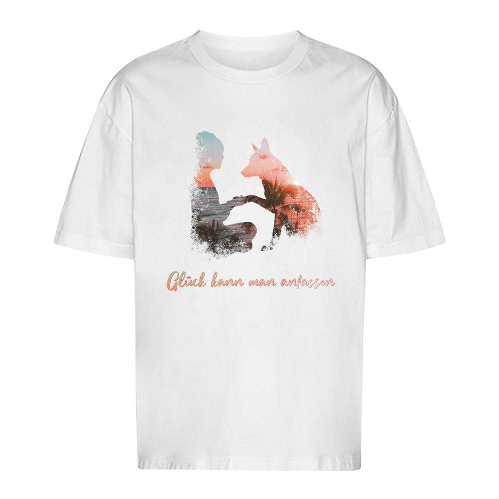 Glück kann man anfassen - Oversize T-Shirt - Unisex