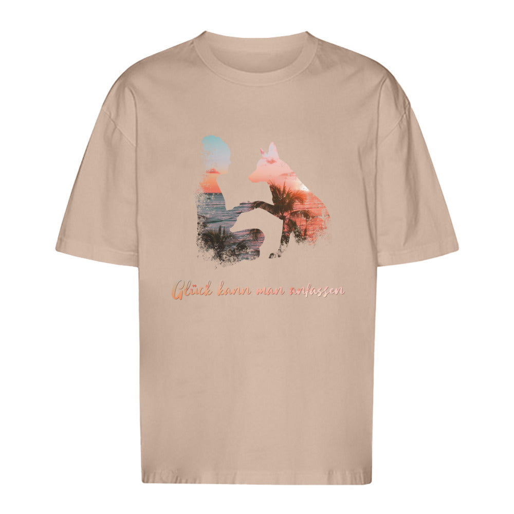 Glück kann man anfassen - Oversize T-Shirt - Unisex