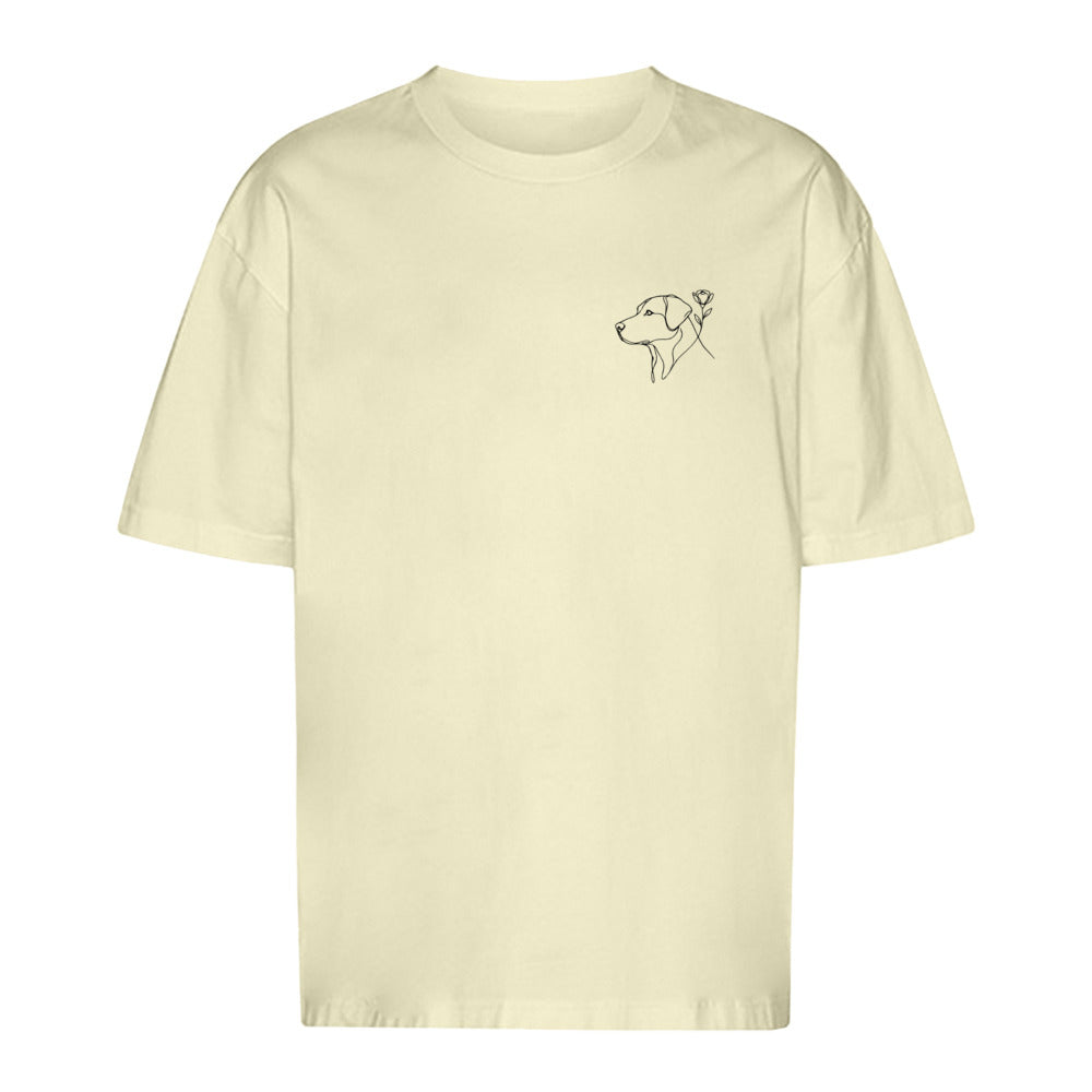 Blumenhund- Oversize T-Shirt-Unisex