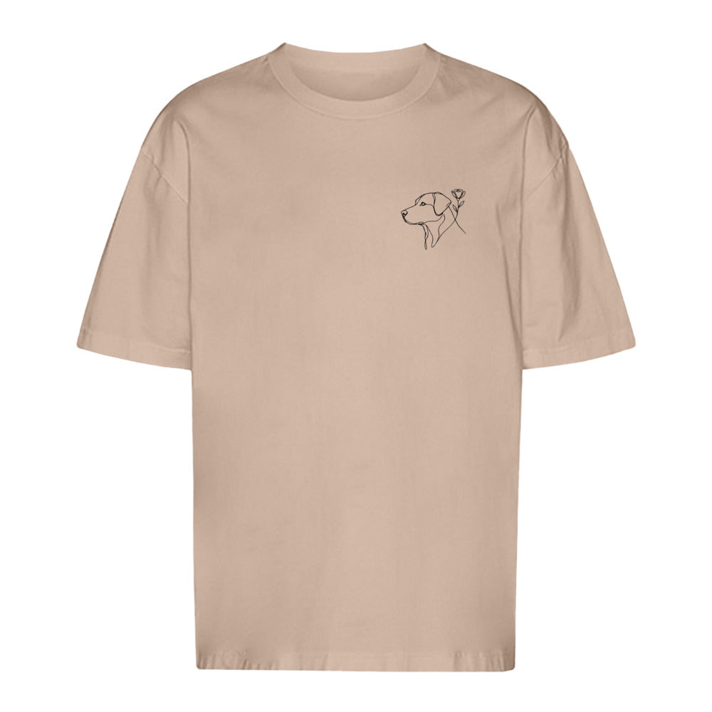 Blumenhund- Oversize T-Shirt-Unisex