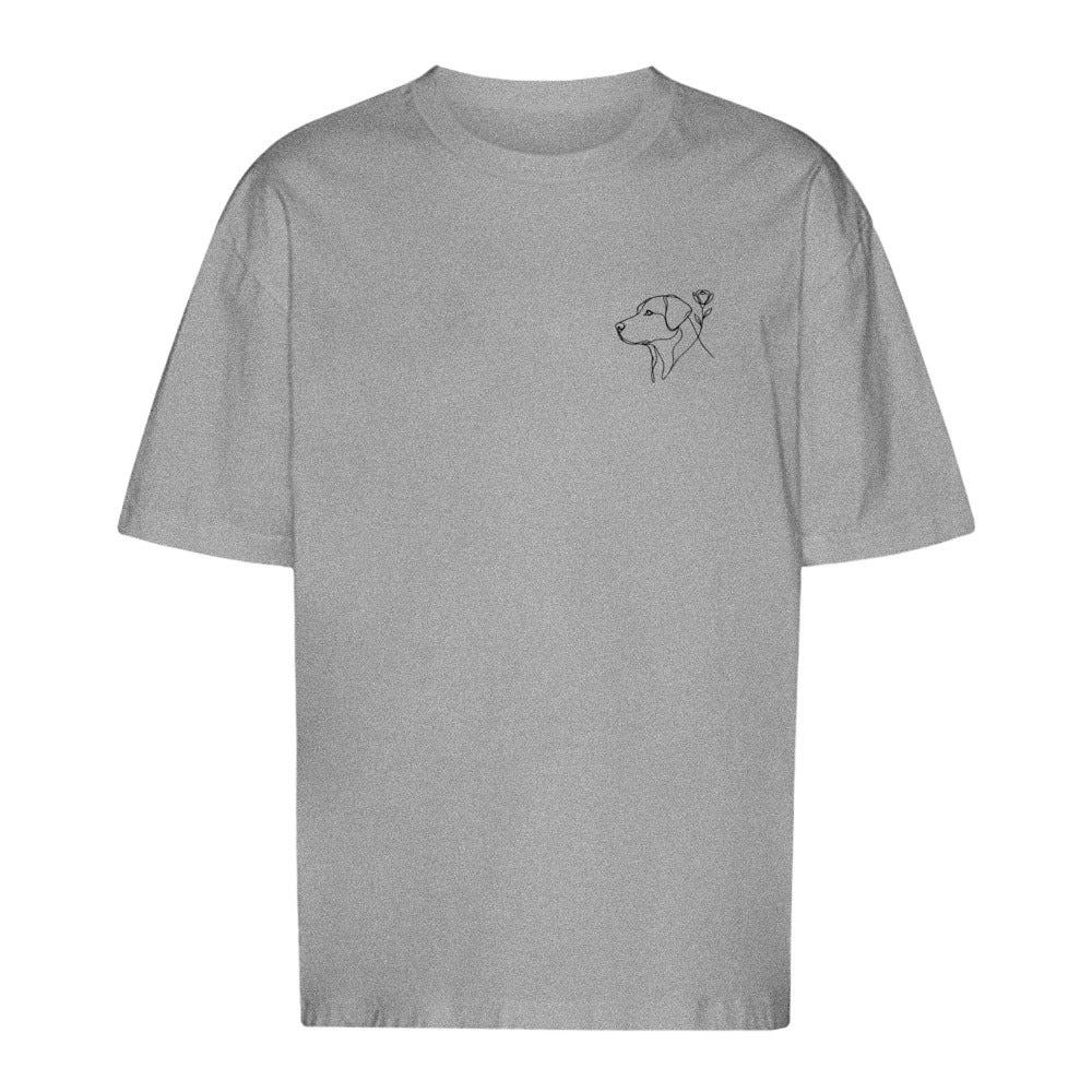 Blumenhund- Oversize T-Shirt-Unisex