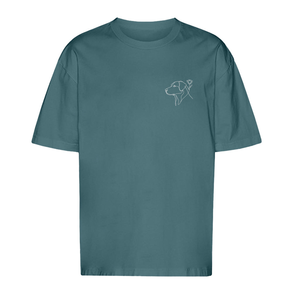 Blumenhund- Oversize T-Shirt-Unisex