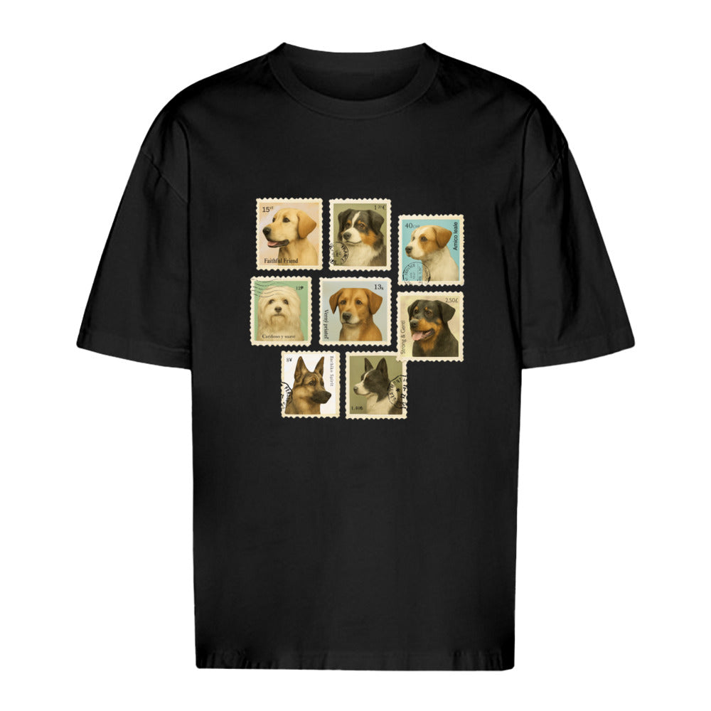 Briefmarken - Oversize T-Shirt-Unisex