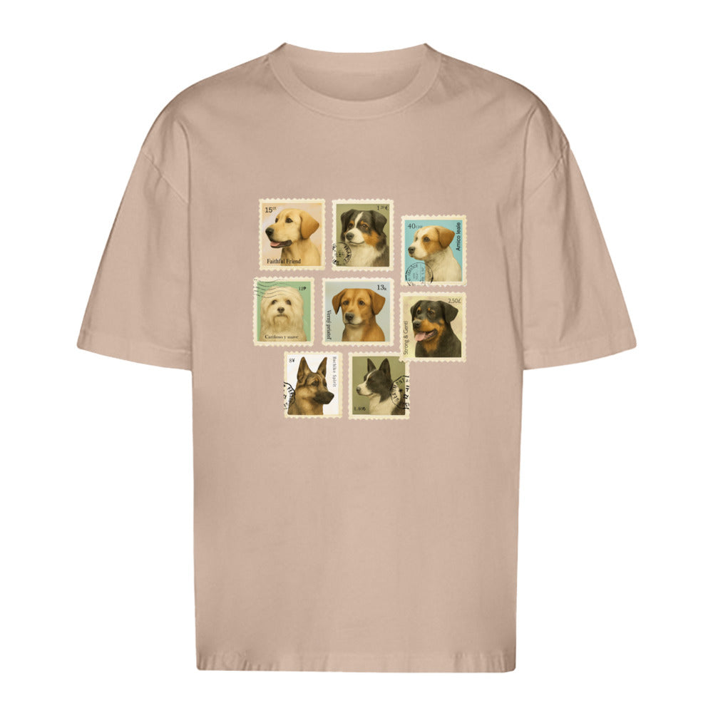 Briefmarken - Oversize T-Shirt-Unisex