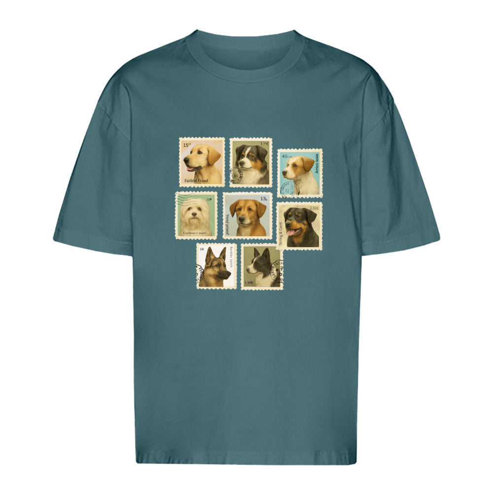Briefmarken - Oversize T-Shirt-Unisex