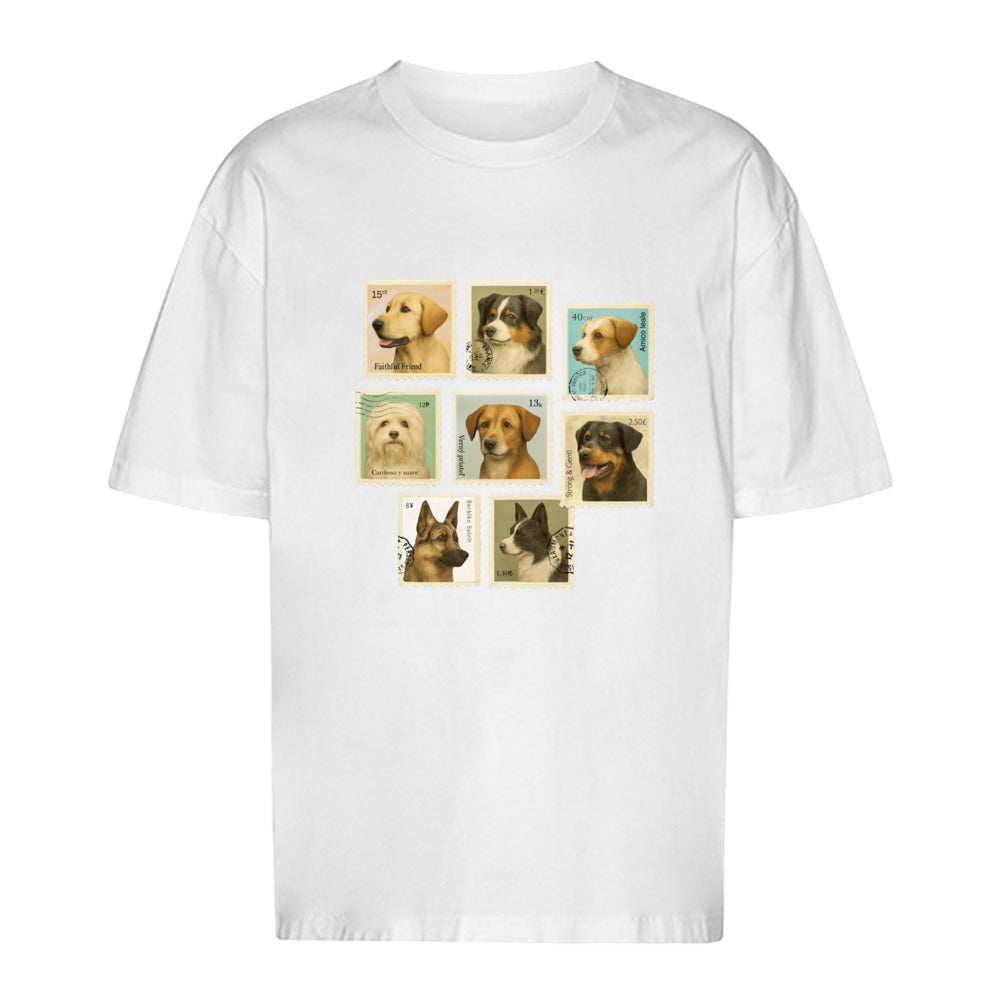 Briefmarken - Oversize T-Shirt-Unisex