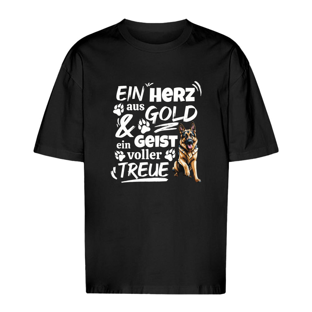 Herz aus Gold - Oversize T-Shirt - Unisex