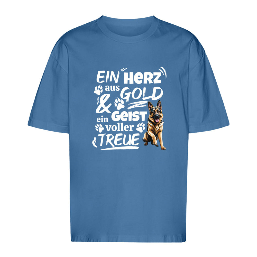 Herz aus Gold - Oversize T-Shirt - Unisex