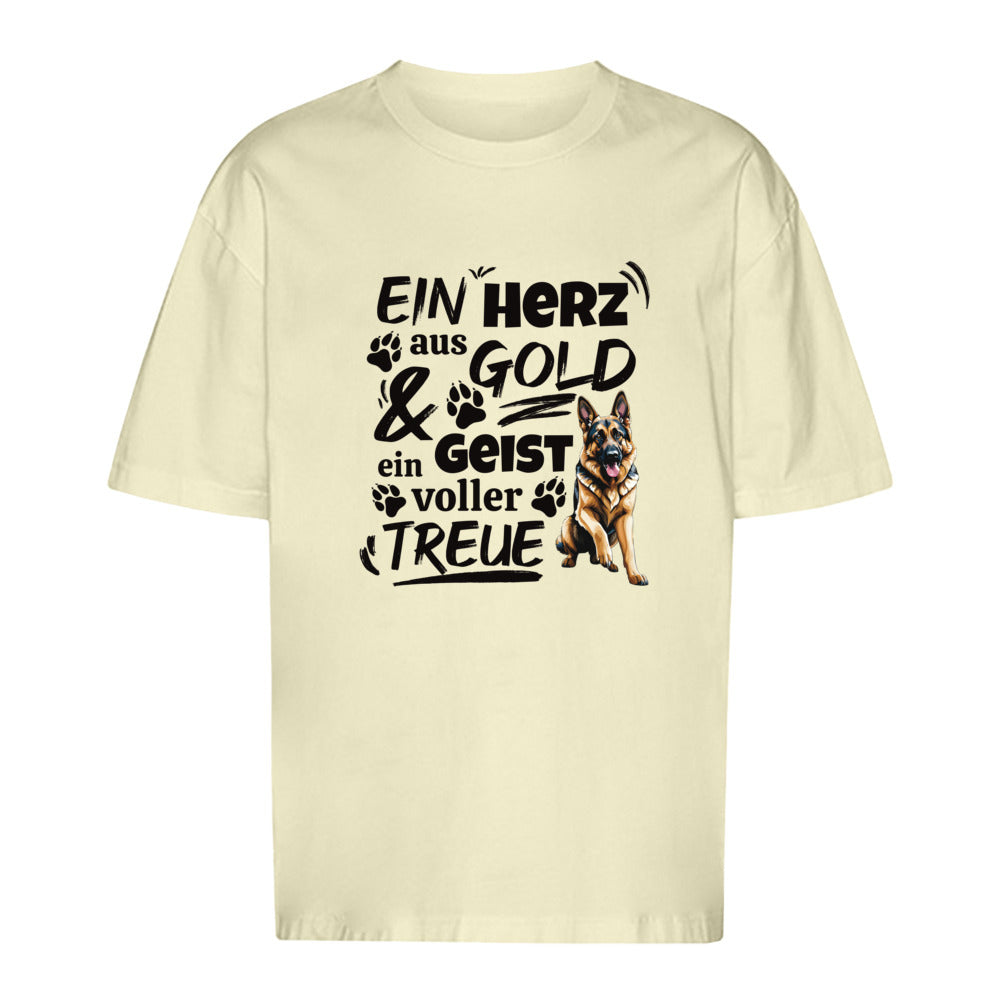 Herz aus Gold - Oversize T-Shirt - Unisex