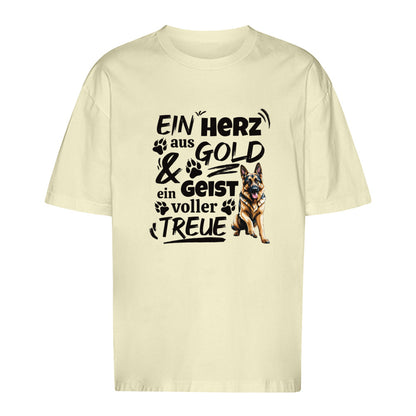 Herz aus Gold - Oversize T-Shirt - Unisex