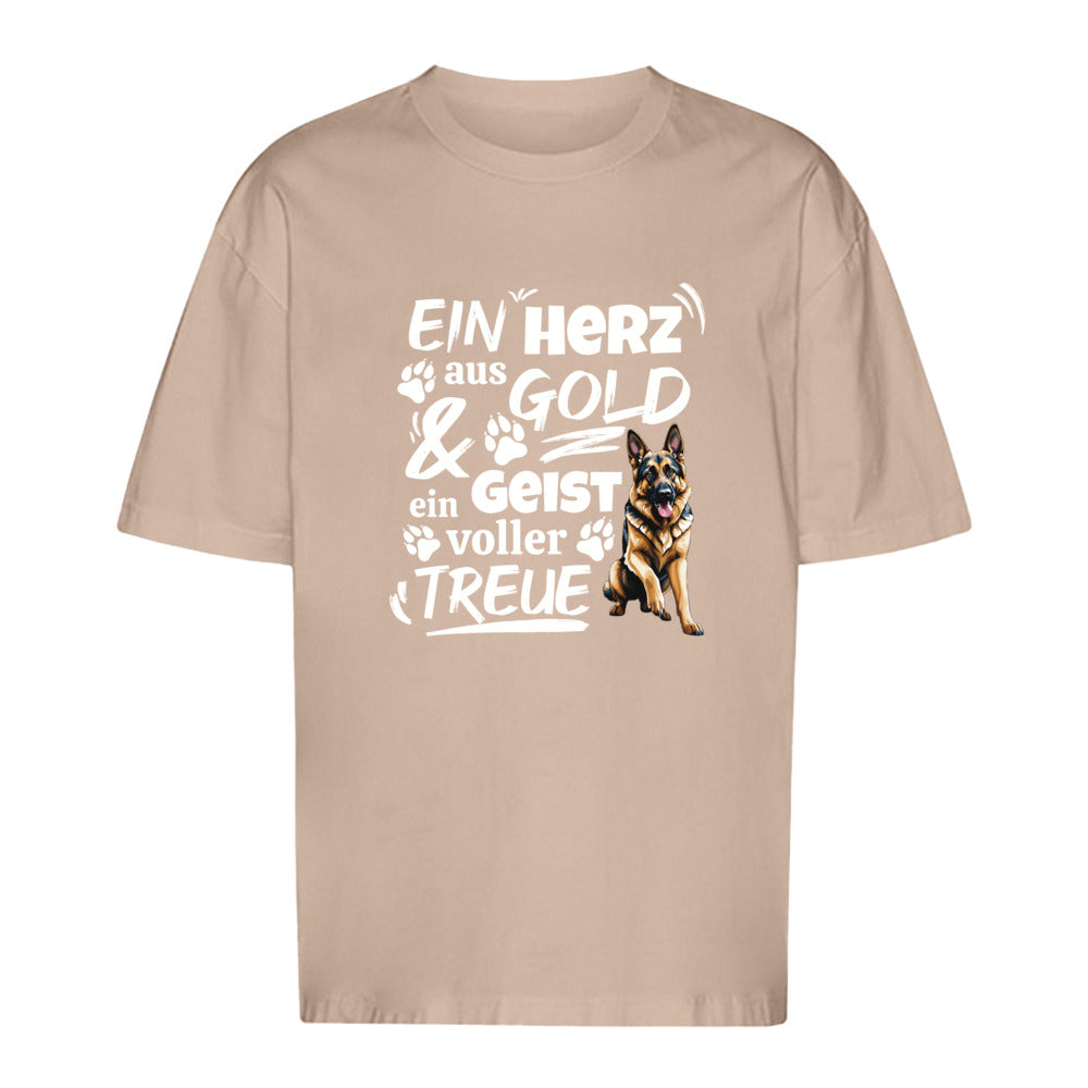 Herz aus Gold - Oversize T-Shirt - Unisex
