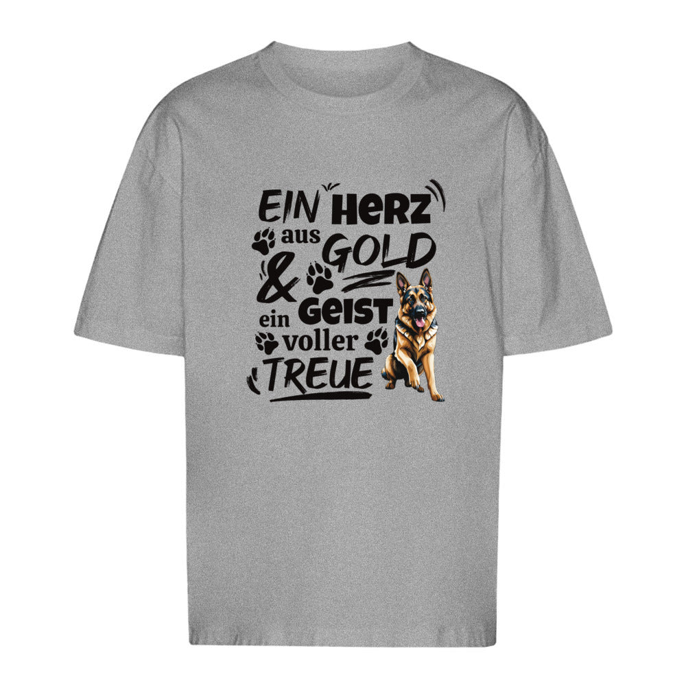 Herz aus Gold - Oversize T-Shirt - Unisex
