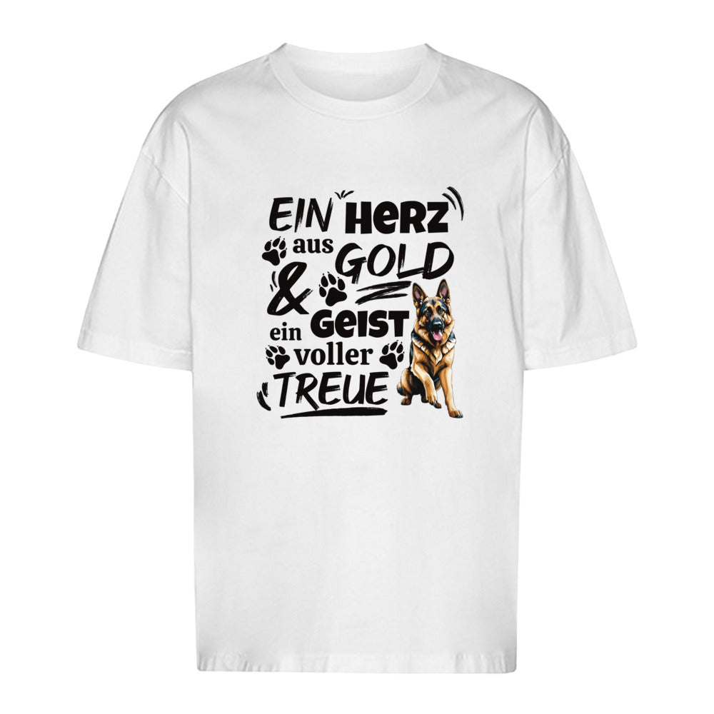 Herz aus Gold - Oversize T-Shirt - Unisex