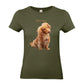 Hunde T-Shirt für Damen mit Foto – Hintergrund wird entfernt