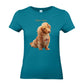 Hunde T-Shirt für Damen mit Foto – Hintergrund wird entfernt